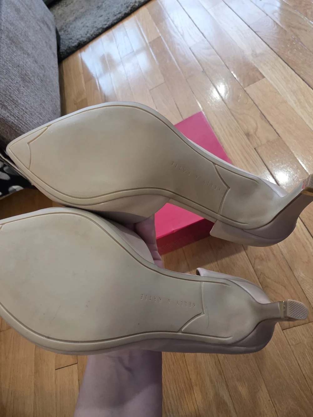 KELLY & KATIE Nude Pointed Toe Pumps